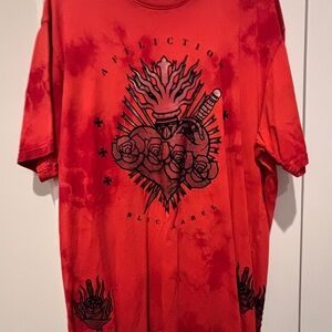 Affliction Fiery Red Graphic Tee